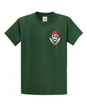 Jolly Roger Pirate Classic Unisex Kids and Adults T-Shirt